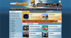 Desktop Screenshot of minisuperhry.cz
